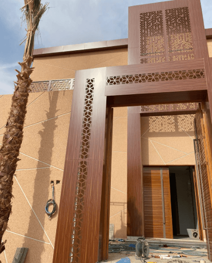 واجهة كلادينج حديثة بتصميم عصري الرياض