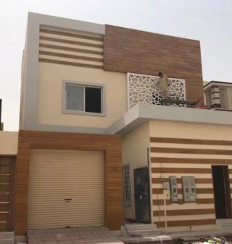 تطوير واجهة فيلا كلادينج خشبي حي النسيم الرياض