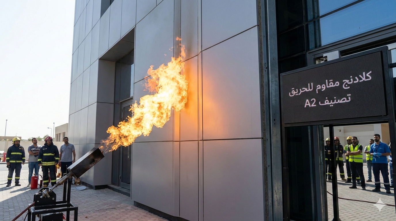 كلادينج مقاوم للحريق: لماذا هو ضرورة أمان وليس خيارًا لمشروعك؟